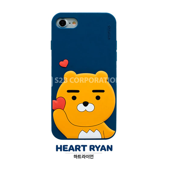 KAKAO Friends Ryan Love Lion iPhone Soft Case 韓國卡通防跌防刮花軟手機殼保護套-手機配件