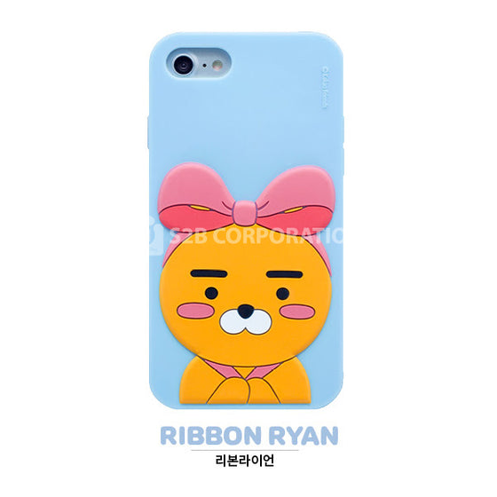 KAKAO Friends Ryan Ribbon 3D iPhone Soft Case 韓國卡通防跌防刮花軟手機殼保護套配件