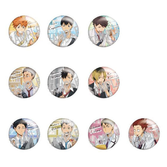 Karapare Haikyu !! Yori Michi Can Badge (75mm) (set of 10) 排球少年
