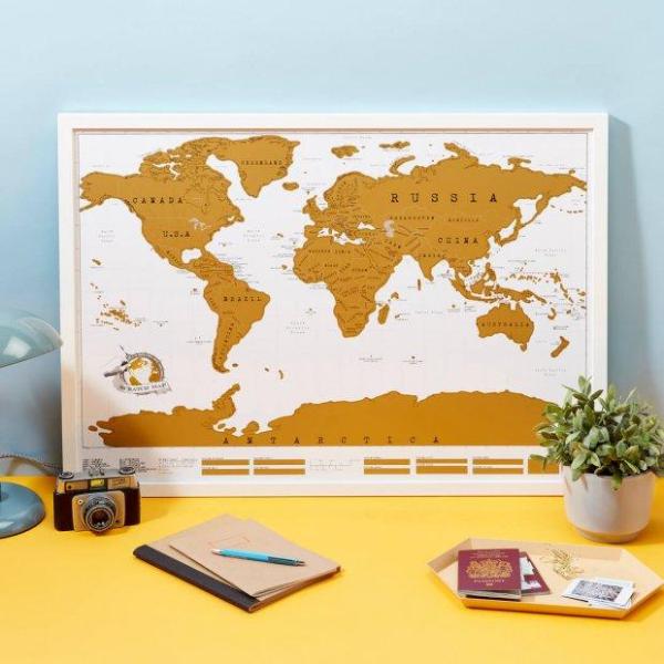 Scratch Map Original (82.5 x 59.4cm) | 刮刮地圖旅行家必備 Travel | Up-Next HK