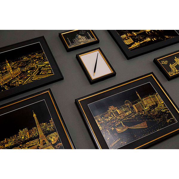 Lago Scratch Art Postcard Frame Wall Decoration | Korea DIY Craft