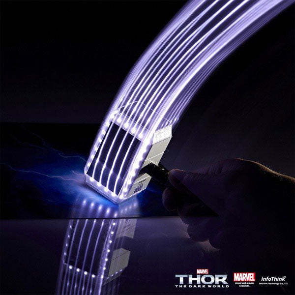Marvel Avengers Thor Hammer USB Power Bank 5200mAh 10400mAh iphone LED light in dark