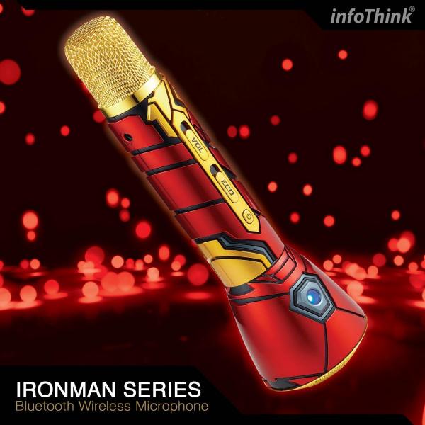IRON MAN series Bluetooth Wireless Microphone_Gadgets_i-Smart - Up-Next