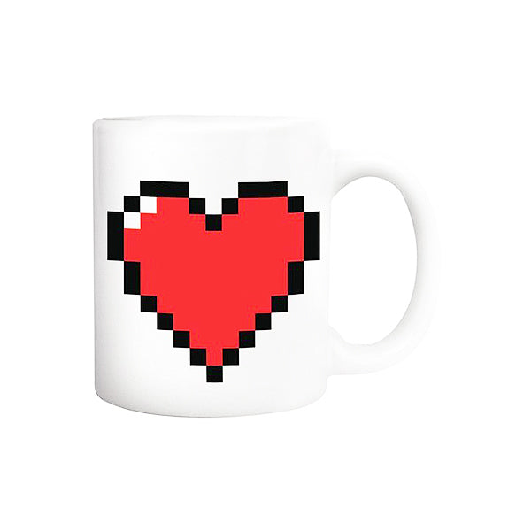 Morph Mug Pixel Heart | Kikkerland Gift Love | Up-Next HK Online Store