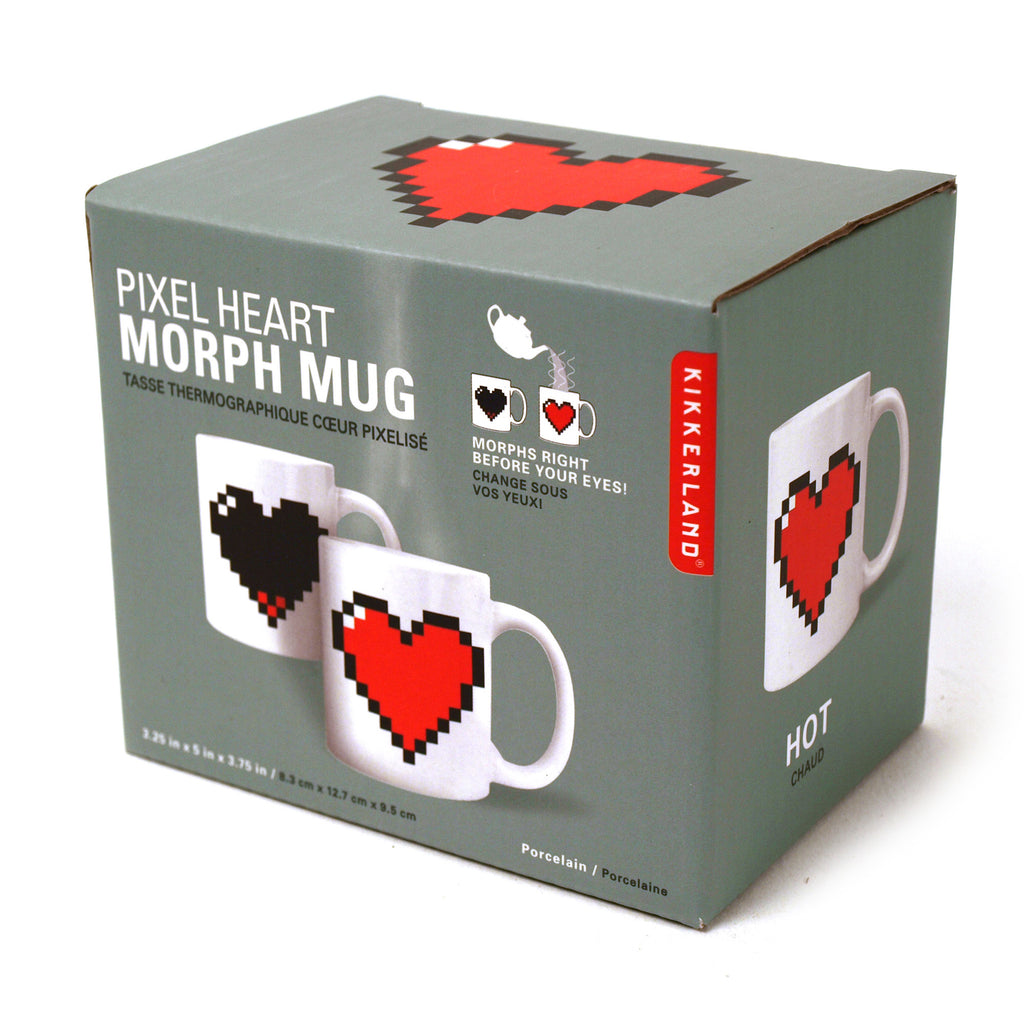 Morph Mug Pixel Heart | Kikkerland Gift Love | Up-Next HK Online Store