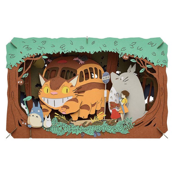 Ghibli PT-L18 Paper Theater My Neighbor Totoro - Nekobus Arrival
