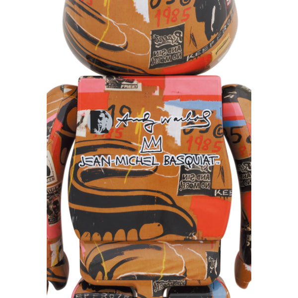 BE@RBRICK Andy Warhol × JEAN-MICHEL BASQUIAT #2 1000％