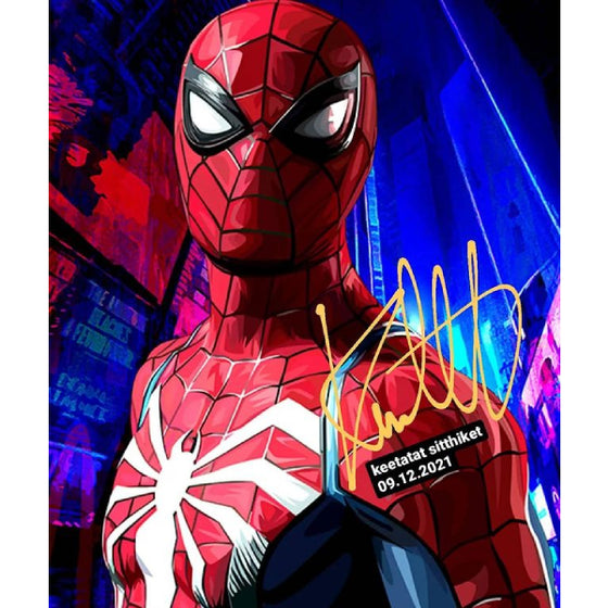 Pop Art Wall Decoration Drawing (Spiderman Red Blue White)