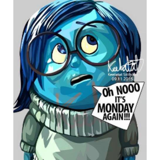 Pop Art Wall Decoration Drawing (Sadness) 玩轉腦朋友 Inside Out 掛畫