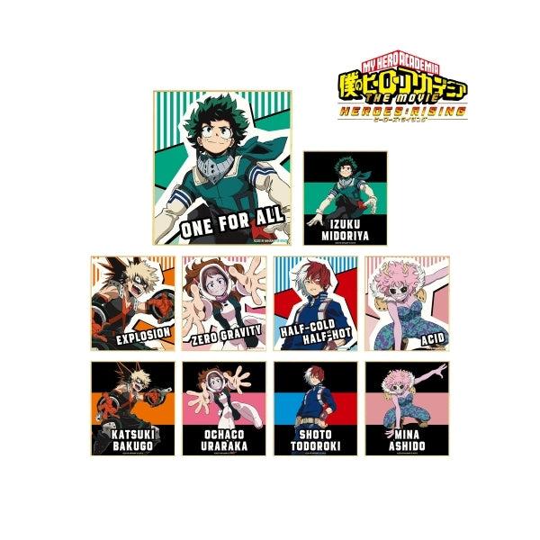 My Hero Academia - Heroes Rising Drawn illustration trading mini colored paper (1 BOX 10 Pack) (Re-run)