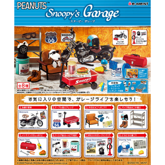 REMENT - Snoopy's Garage (set of 8) 史諾比 史路比 史努比