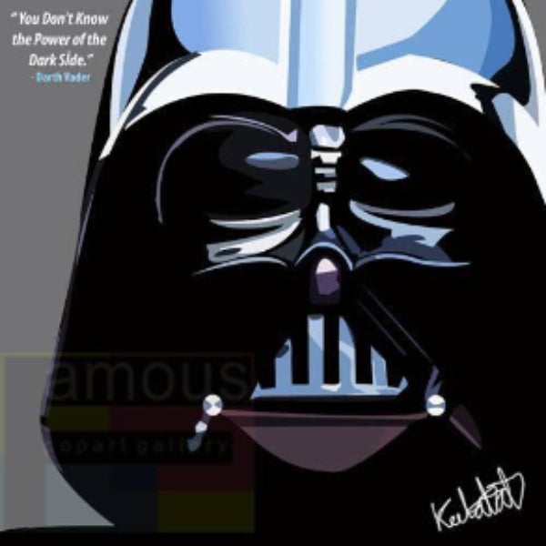 Pop Art Wall Decoration Drawing (Darth Vader - Head Grey) 星球大戰 黑武士 掛畫