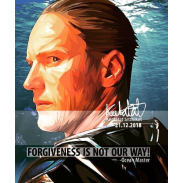 Pop Art Wall Decoration Drawing (Ocean Master - Forgiveness is not our way!) 掛畫
