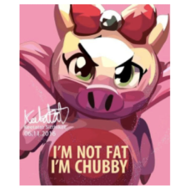 Pop Art Wall Decoration Drawing (Tonde Burin - I'm Not Fat) 飛天少女豬事丁 掛畫