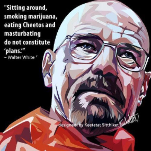 Pop Art Wall Decoration Drawing (Walter White) 絕命毒師 Breaking Bad 掛畫
