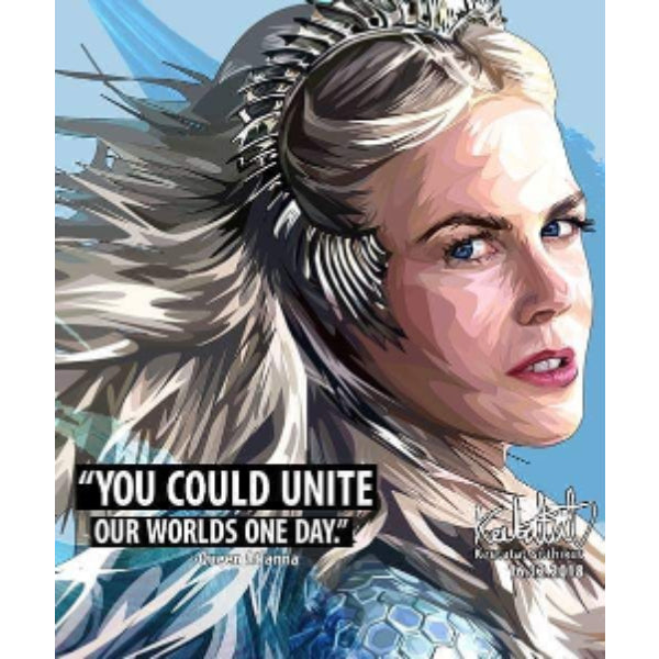 Pop Art Wall Decoration Drawing (Queen Atlanna - You could unite our worlds one day.) 掛畫