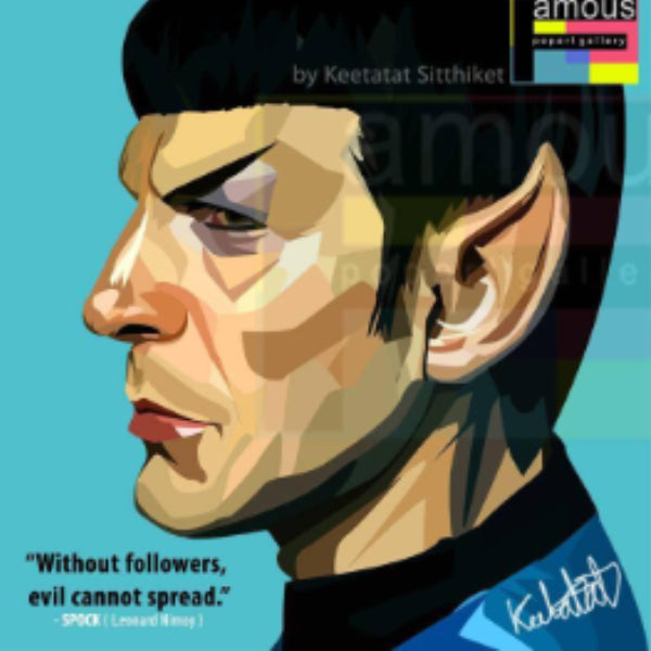 Pop Art Wall Decoration Drawing (SPOCK) 星空奇遇記 Star Trek 冼樸 掛畫