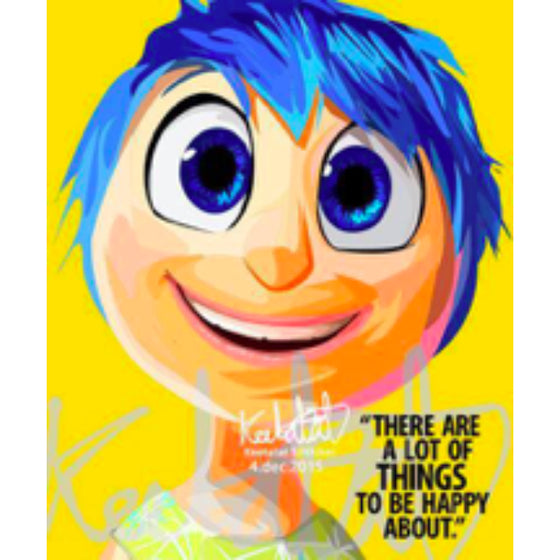 Pop Art Wall Decoration Drawing (Joy) 玩轉腦朋友 Inside Out 掛畫