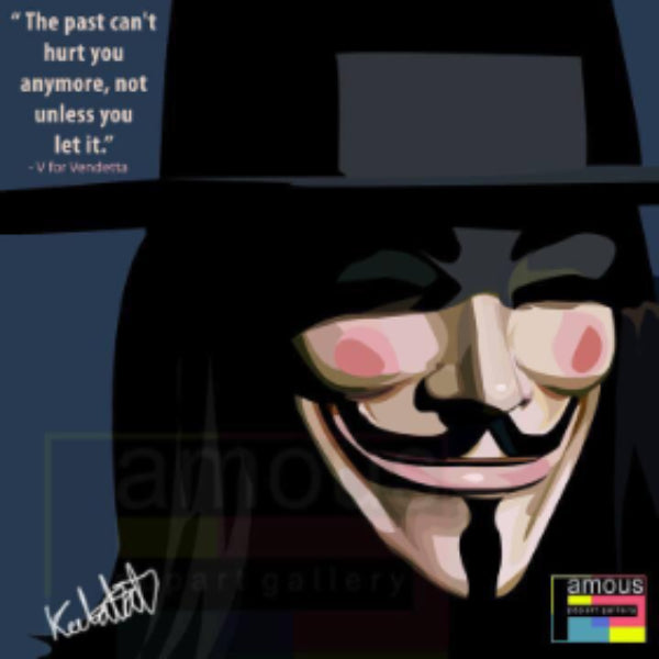 Pop Art Wall Decoration Drawing (V for Vendetta) V煞 掛畫