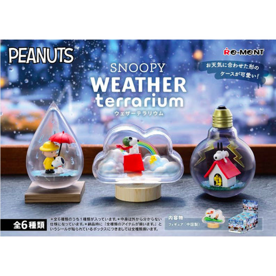 RE-MENT - SNOOPY Weather Terrarium (Set of 6)