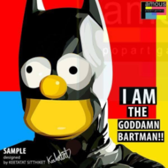 Pop Art Wall Decoration Drawing (Simpson Bartman) 掛畫