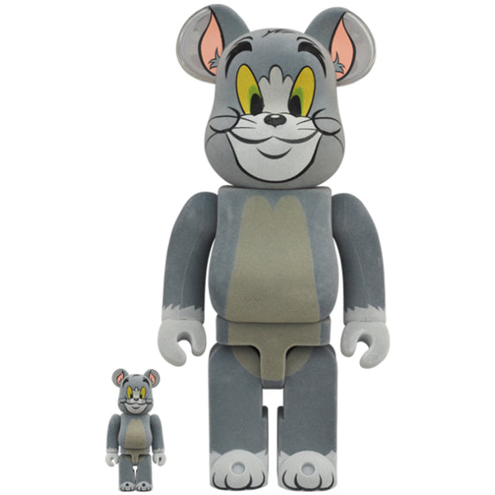 BE@RBRICK (TOM AND JERRY) TOM Flocky Ver. 100% & 400% Set