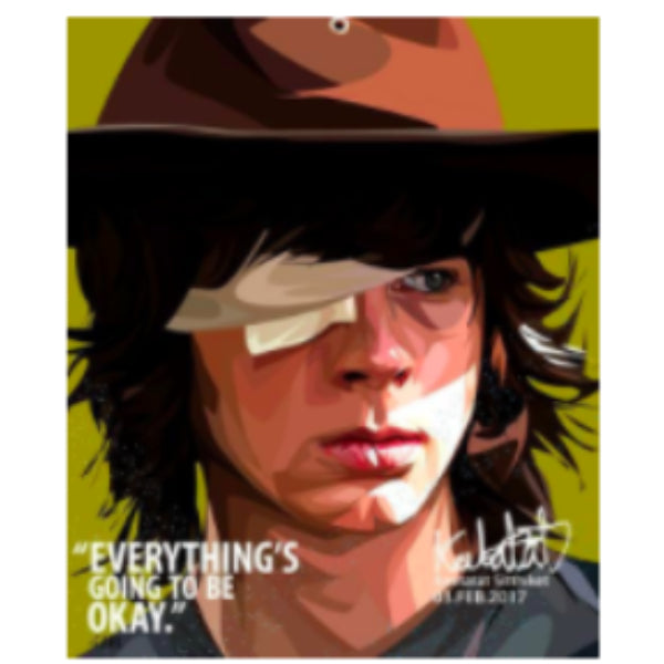 Pop Art Wall Decoration Drawing (Carl - Everything's Going To Be Ok) 掛畫