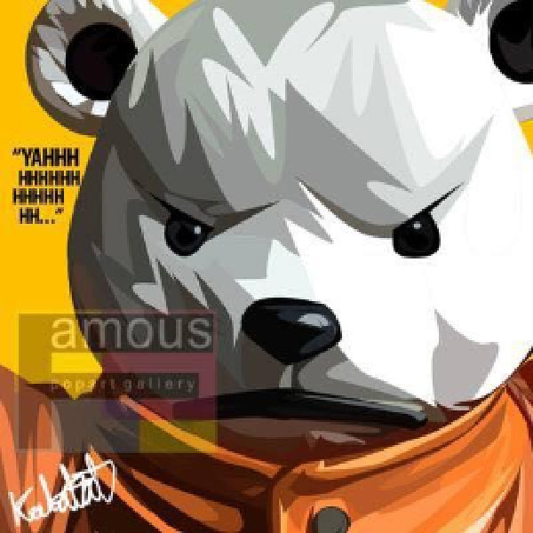 Pop Art Wall Decoration Drawing (One Piece Bepo) 海賊王 北寶 培波 掛畫