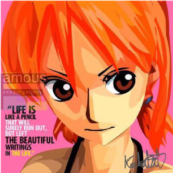 Pop Art Wall Decoration Drawing (Nami) 海賊王 娜美