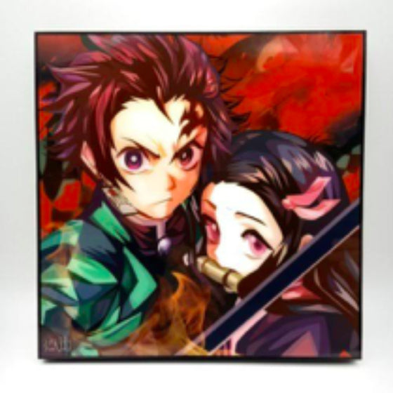 Pop Art Wall Decoration Drawing (Demon Slayer - Tanjiro & Nezuko) 鬼滅之刃 炭治郎 禰豆子 掛畫
