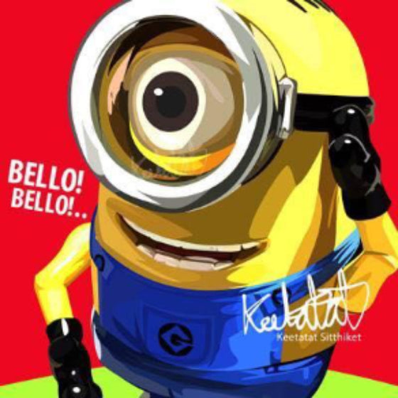 Pop Art Wall Decoration Drawing (Minions - Bello!) 迷你兵團 掛畫