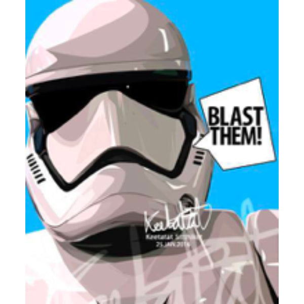 Pop Art Wall Decoration Drawing (Stormtrooper Blast Them) 星球大戰 掛畫