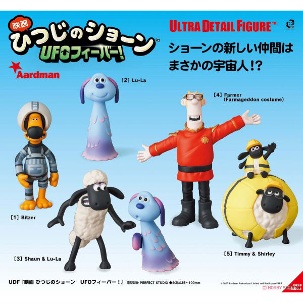 UDF Movie Shaun the Sheep UFO Fever ! Character figures Collection