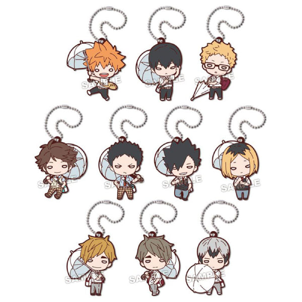 Nitotan Haikyuu!! Umbrella Rubber Mascot (set of 10) 排球少年 鎖匙扣 吊飾 掛飾