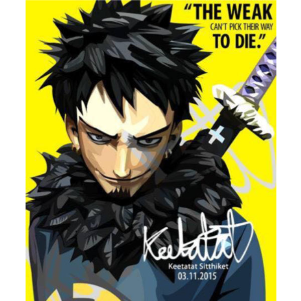 Pop Art Wall Decoration Drawing (Trafalgar Law) 海賊王 羅