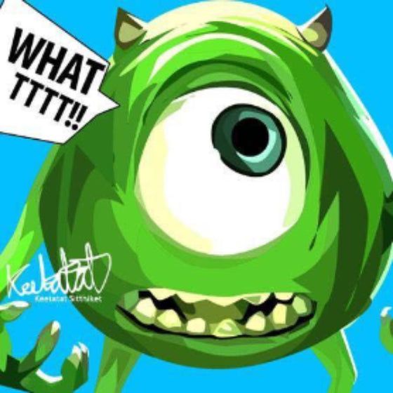 Pop Art Wall Decoration Drawing (Mike Wazowski) 怪獸公司 Monsters, Inc. 大眼仔 米高·華素基 掛畫