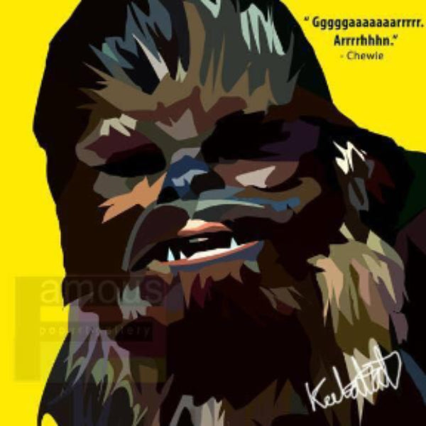 Pop Art Wall Decoration Drawing (Star Wars Chewie) 星球大戰 掛畫 Chewbacca