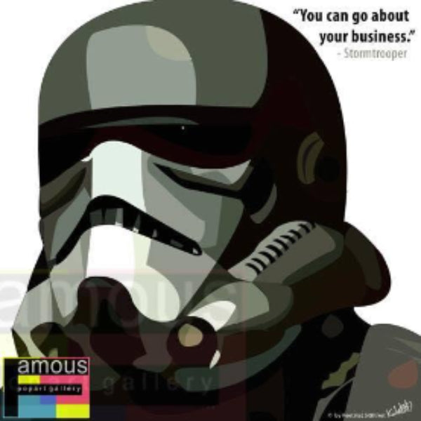 Pop Art Wall Decoration Drawing (Stormtrooper Your Business) 星球大戰 掛畫