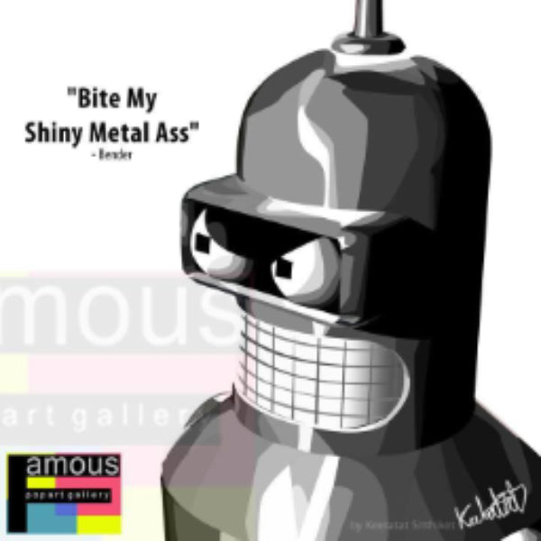 Pop Art Wall Decoration Drawing (Bender) 乃出個未來 Futurama 傻機 掛畫