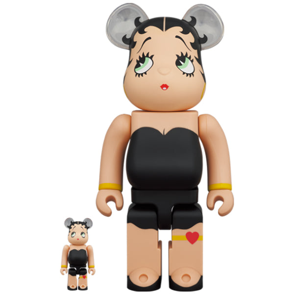BE@RBRICK Betty Boop(TM) BLACK Ver. 100％ ＆ 400％ Set