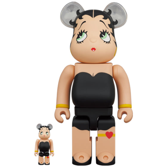 BE@RBRICK Betty Boop(TM) BLACK Ver. 100％ ＆ 400％ Set