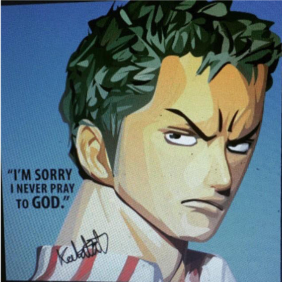 Pop Art Wall Decoration Drawing (Zoro) 海賊王 卓洛