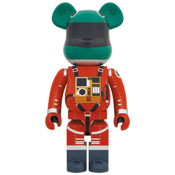 BE@RBRICK "2001: A Space Odyssey" SPACE SUIT GREEN HELMET & ORANGE SUIT Ver. 1000％