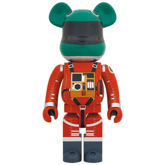BE@RBRICK "2001: A Space Odyssey" SPACE SUIT GREEN HELMET & ORANGE SUIT Ver. 1000％
