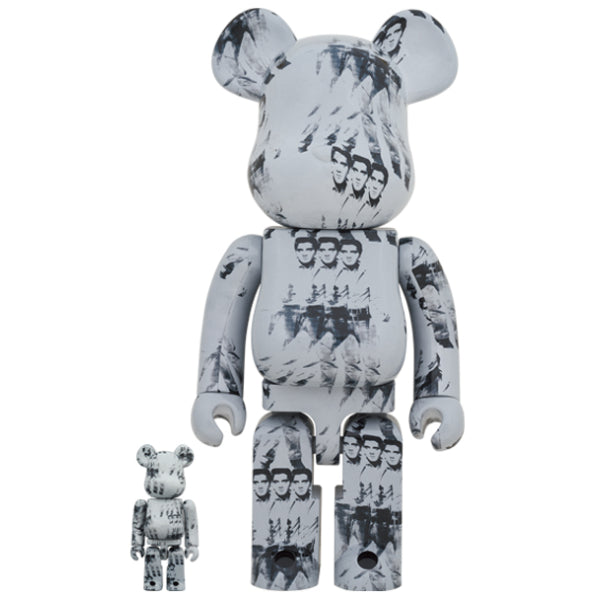BE@RBRICK Andy Warhol x ELVIS PRESLEY 100％ & 400％ Set