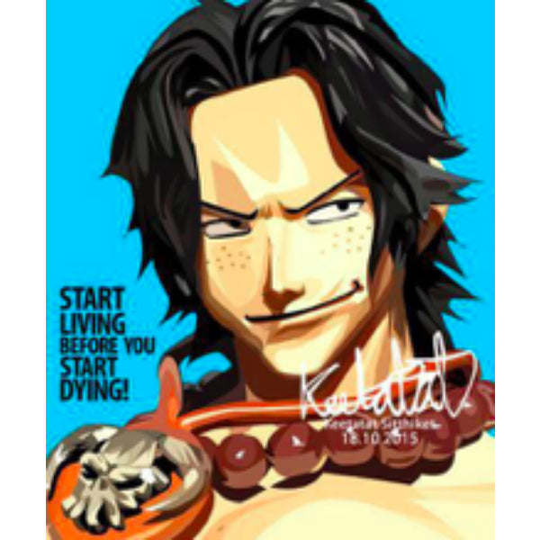 Pop Art Wall Decoration Drawing (Portgas D. Ace) 海賊王 艾斯 掛畫