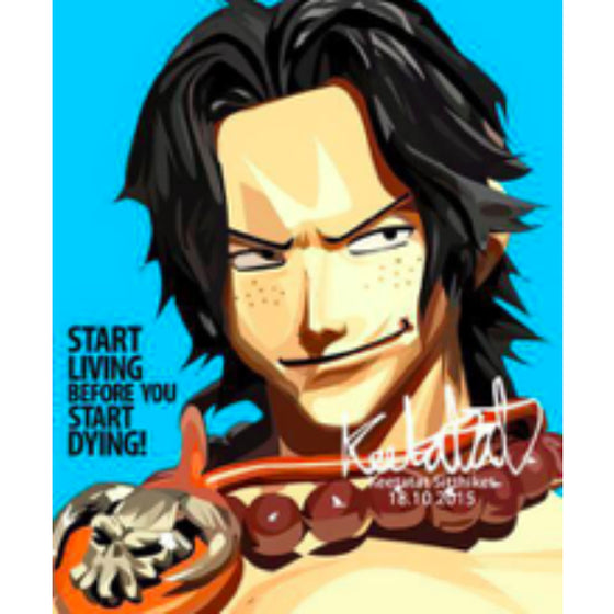 Pop Art Wall Decoration Drawing (Portgas D. Ace) 海賊王 艾斯 掛畫