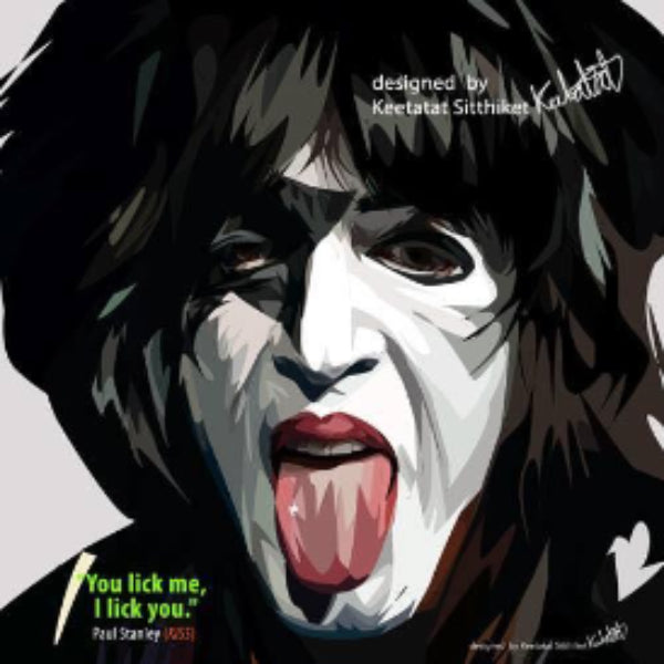 Pop Art Wall Decoration Drawing (Paul Stanley - Kiss) 掛畫