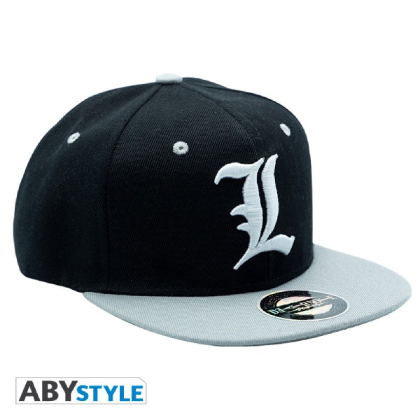 DEATH NOTE - Snapback Cap - Black & Grey - "L"