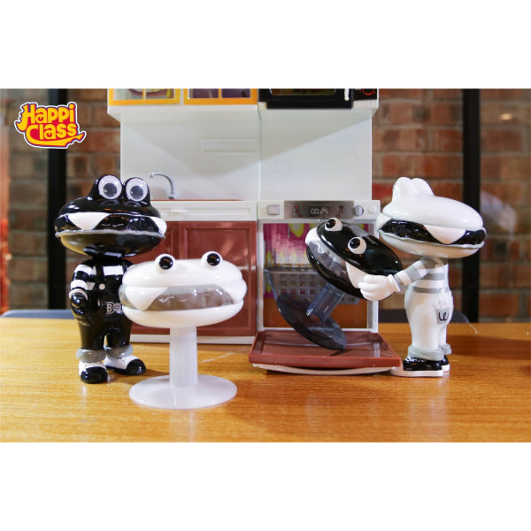 Happi Class - Burger Kun Bond & Hunt - Chair (Black / White) 漢堡君